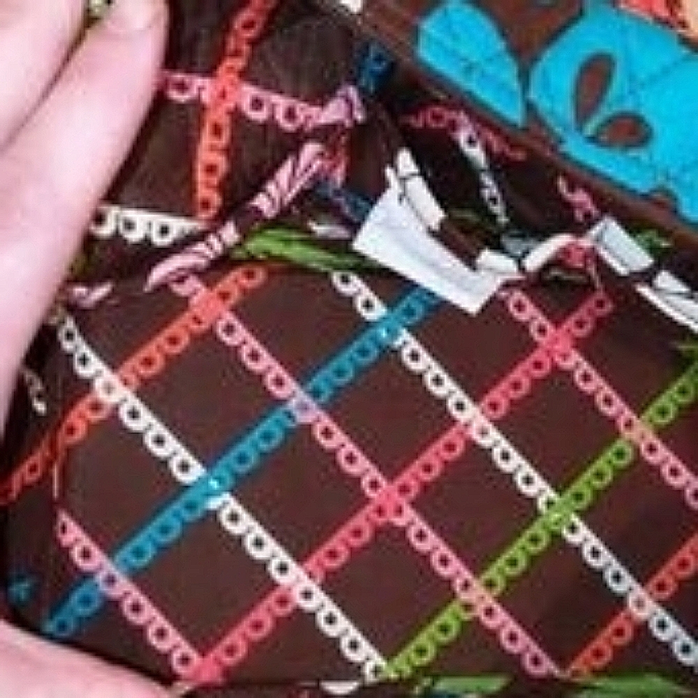 Vera Bradley 100 handbag Lola NWT  RETIRED print - Picture 7 of 11